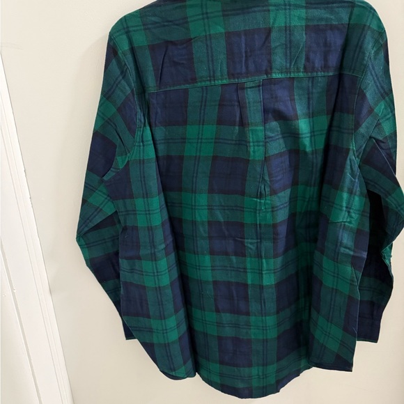 🍂✨NWT! Old Navy Green and Blue Plaid Button Down Shirt - Picture 4 of 10